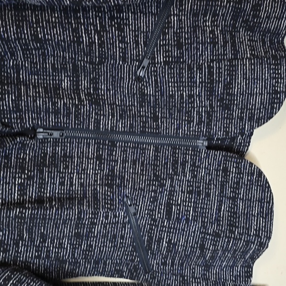 CABI mingle Tweed Textured Long Sleeves Half Zipper Blazer/Jacket Size 10 - Picture 6 of 13